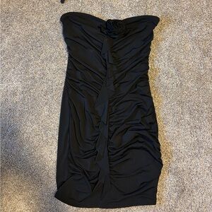 Black mini dress size large